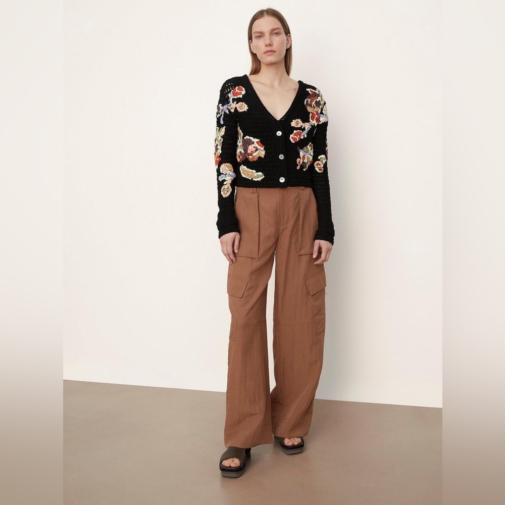 NWT Vince Embroidered Cardigan Sweater